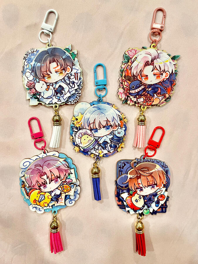 merch - lads wooden charms