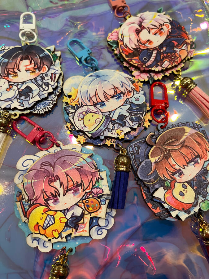 lads - wooden charms